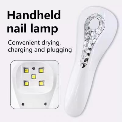 Handheld Portable Nail Lamp Rechargeable Finger Tip Nail Lamp UV Led