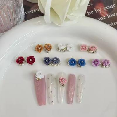  Nail Decals Flowers 3d Nail Art Jewelry for Nail Salon