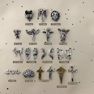   3d Nail Art Retro Dark wings Angle Nail Accessories