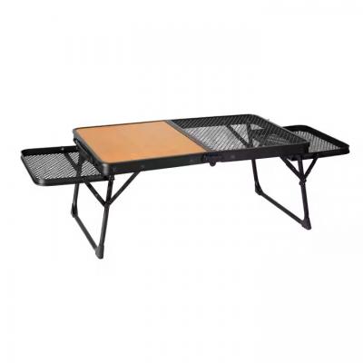 Portable Multifunction Metal Mesh Table Outdoor Square BBQ Table